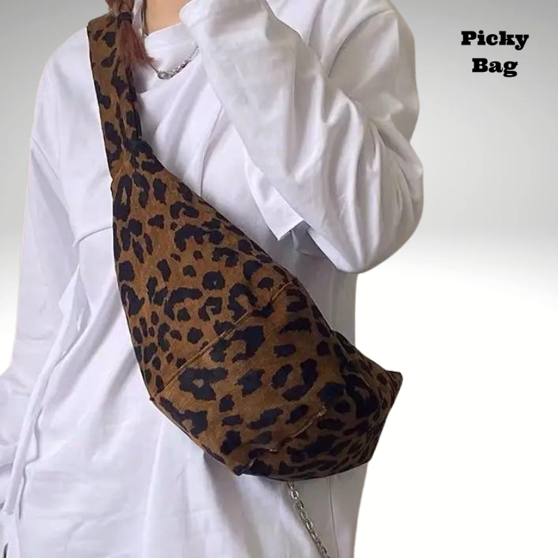 Sac banane bandoulière panthère femme