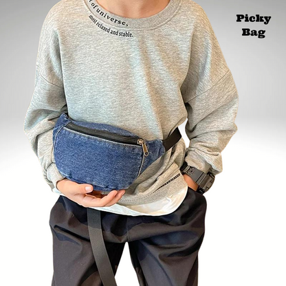 Petit sac banane en jean pour enfant