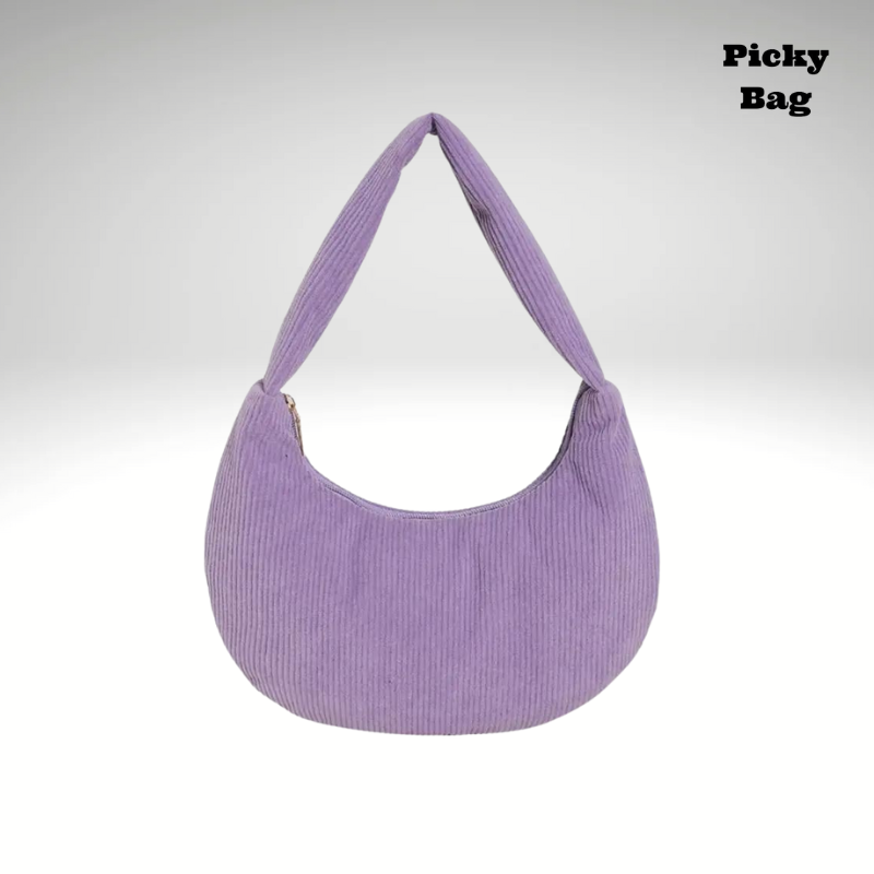 Sac à main banane croissant violet