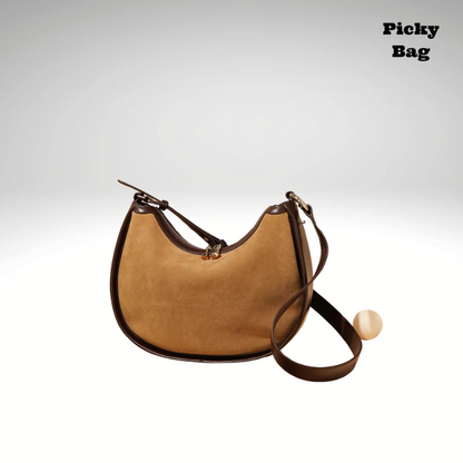 Sac banane Camel en daim