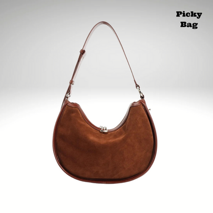 Sac banane cuir marron