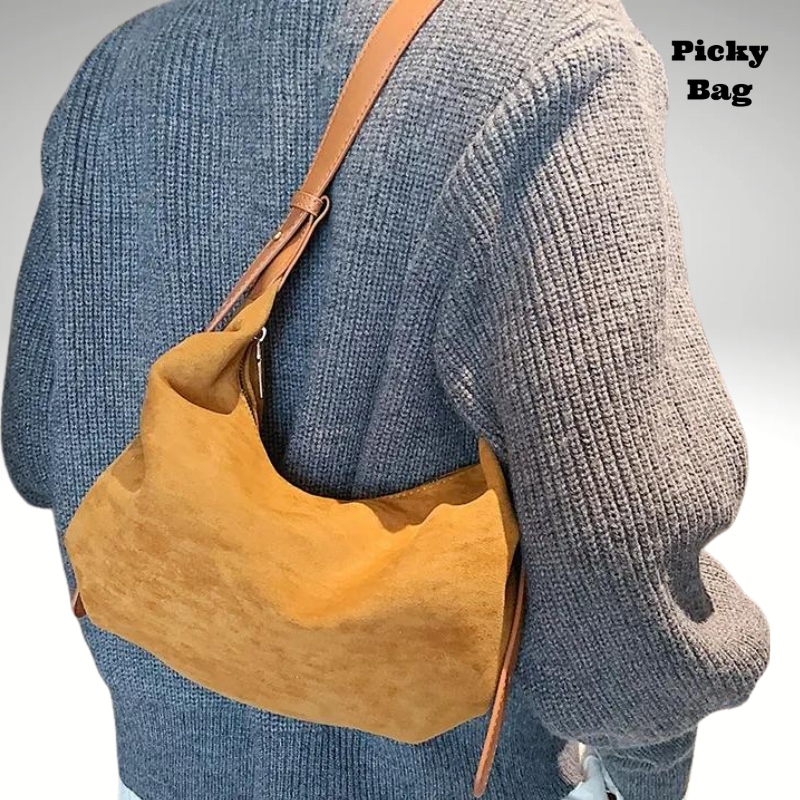 Sac banane daim pour femme