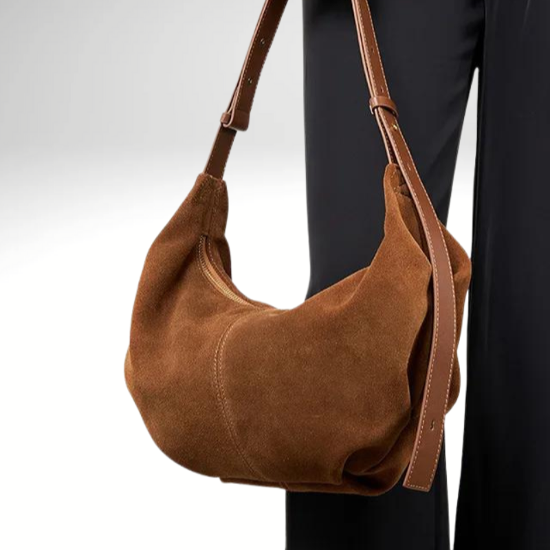 Sac banane demi-lune en marron