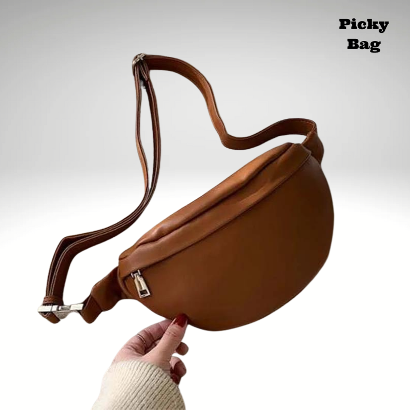 Sac banane en cuir femme bandoulière