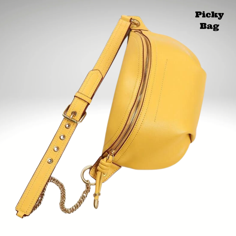 Sac banane en cuir luxe