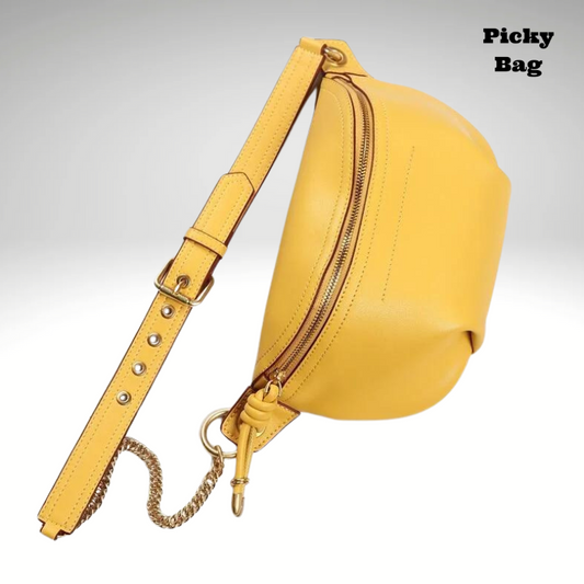 Sac banane en cuir luxe