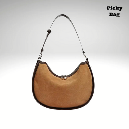 Sac banane en daim Camel