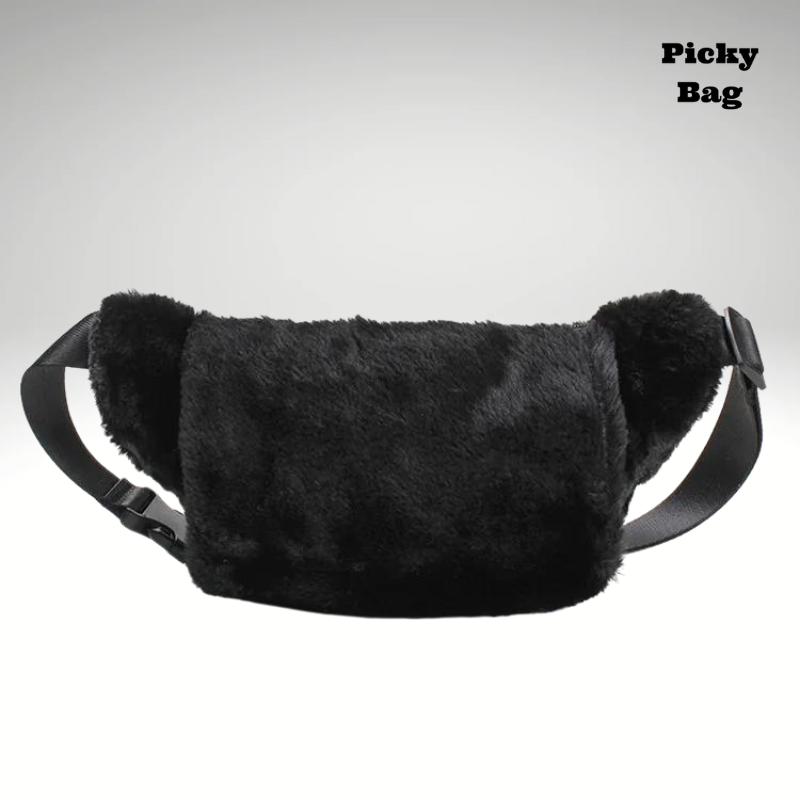 Sac banane en moumoute femme polaire