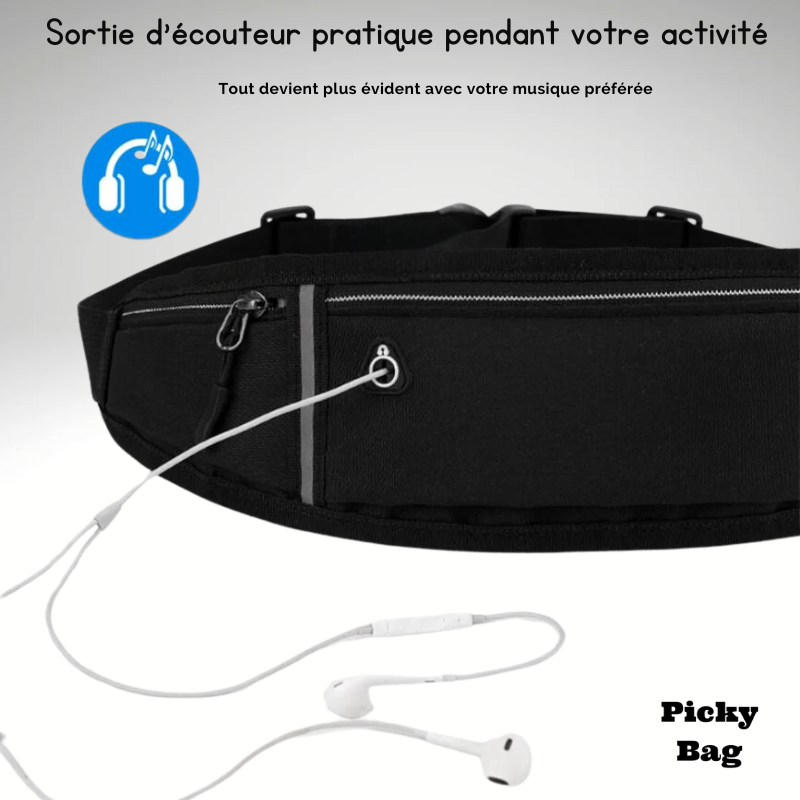 Sac banane extra plat pour le sport