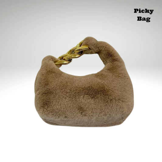 Sac banane femme peluche