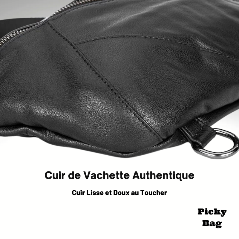 Sac banane homme cuir vachette tendance 2023