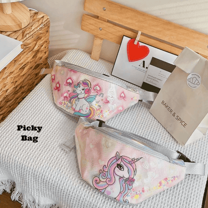 Sac banane licorne magique pour petite fille