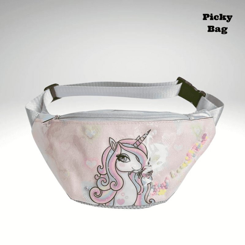 Sac banane petite fille avec licorne