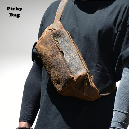 Sac banane pour homme vintage bandoulière