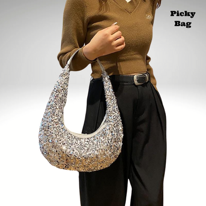 Sac sequin en forme de banane