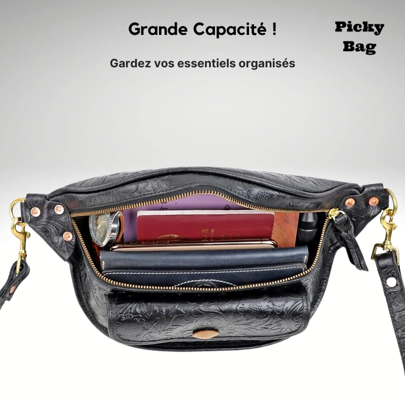 Sacoche banane cuir de luxe homme